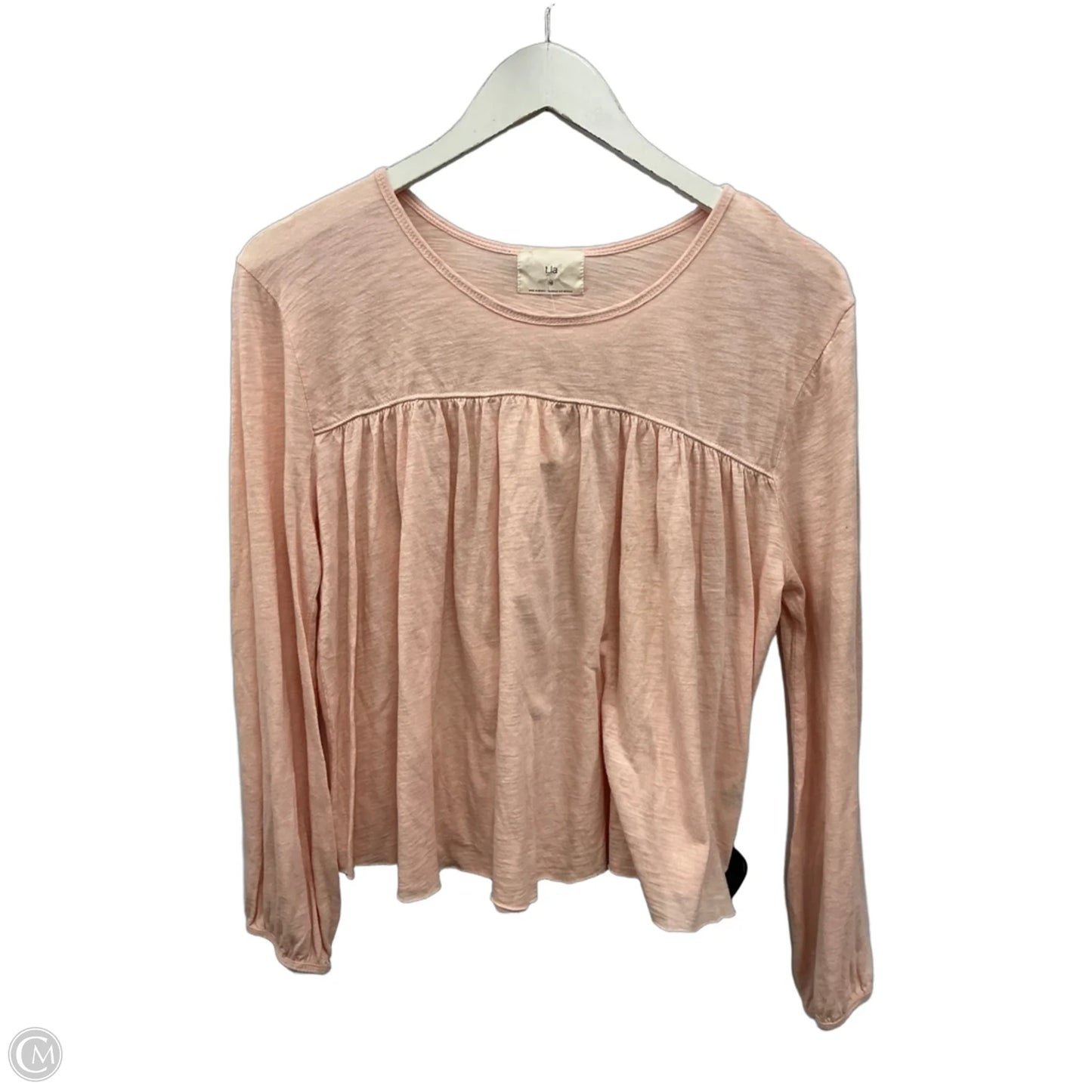 Top Long Sleeve By T.la In Pink, Size: M