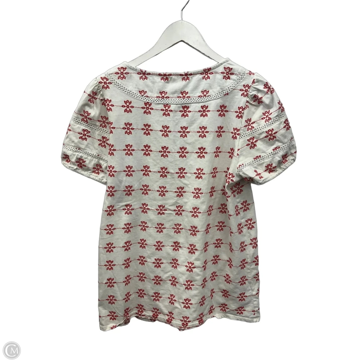Top Short Sleeve By Matilda Jane In Red & White, Size: S