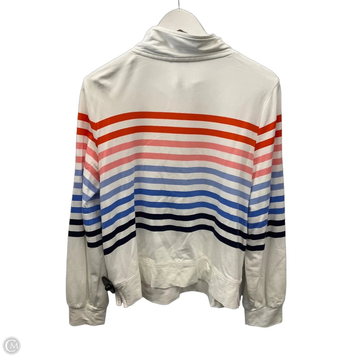 Athletic Top Long Sleeve Collar By Talbots In White, Size: M