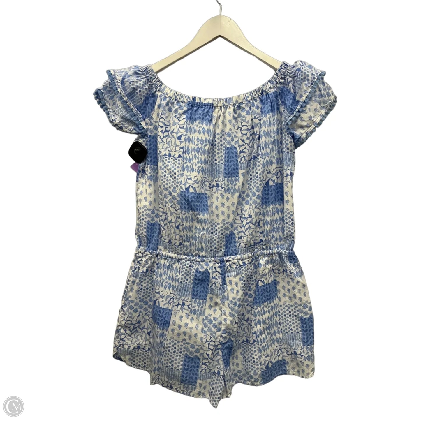 Romper By Vineyard Vines In Blue & White, Size: M