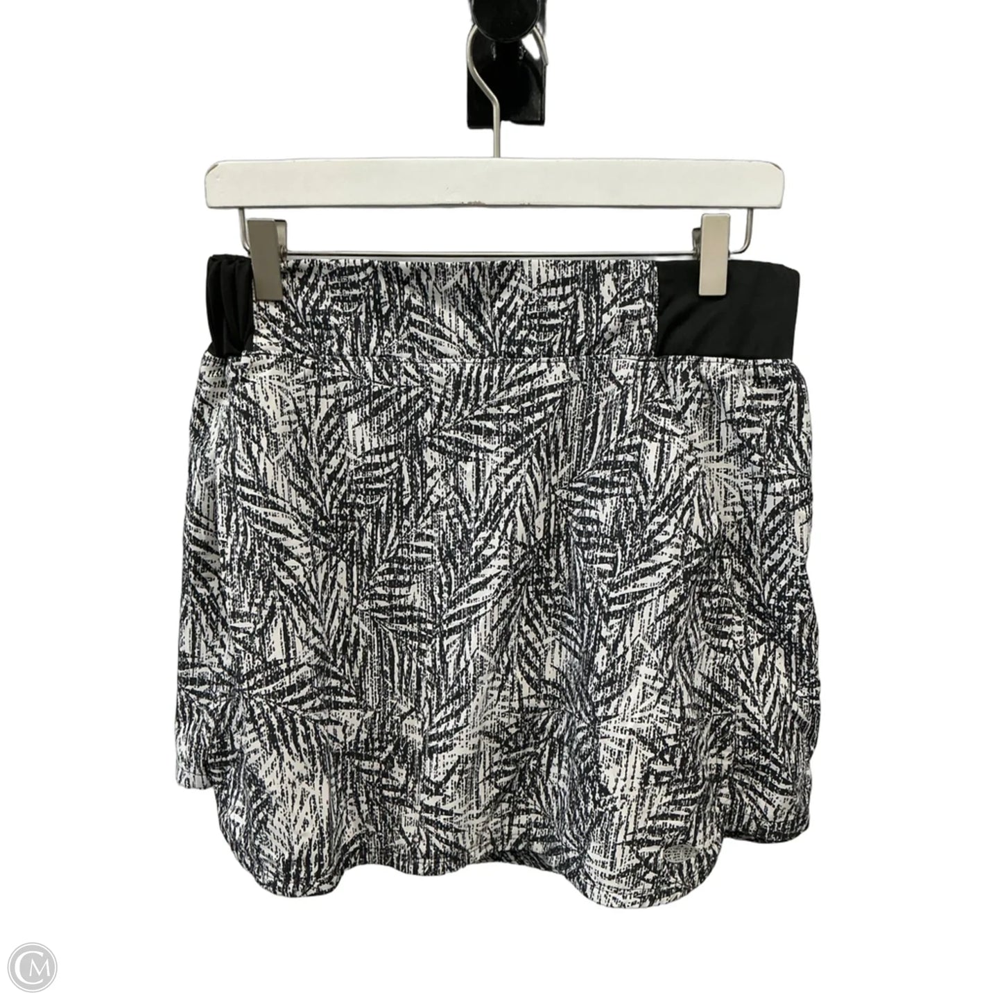 Athletic Skort By Reel Legends In Black & White, Size: M