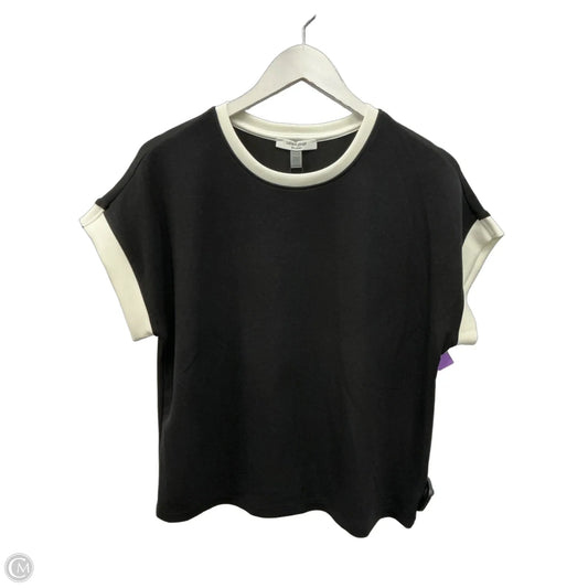 Top Short Sleeve By Cable And Gauge In Black, Size: S