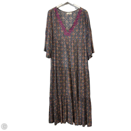 Dress Casual Maxi By Natural Life In Green & Purple, Size: M