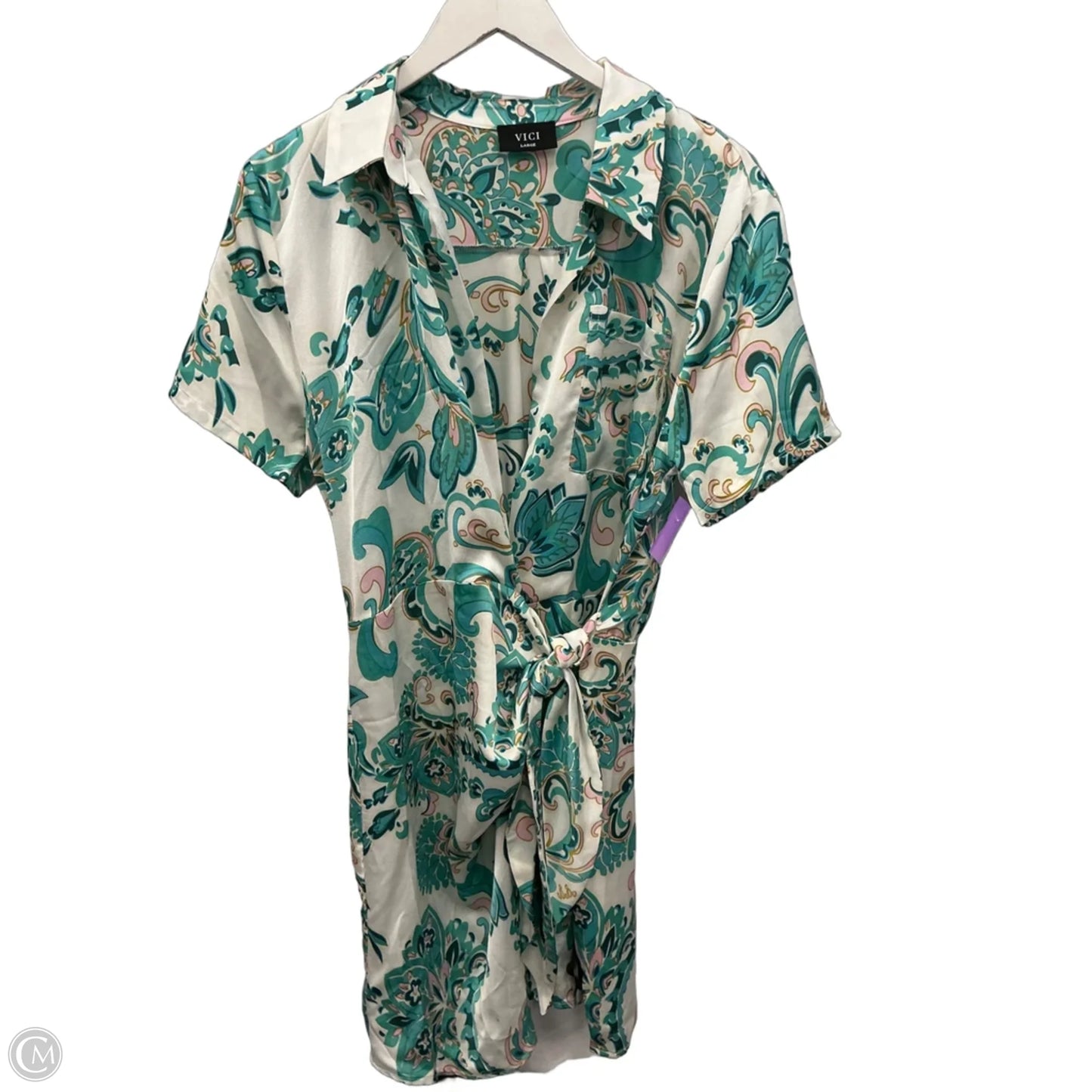 Dress Casual Midi By Vici In Aqua, Size: L