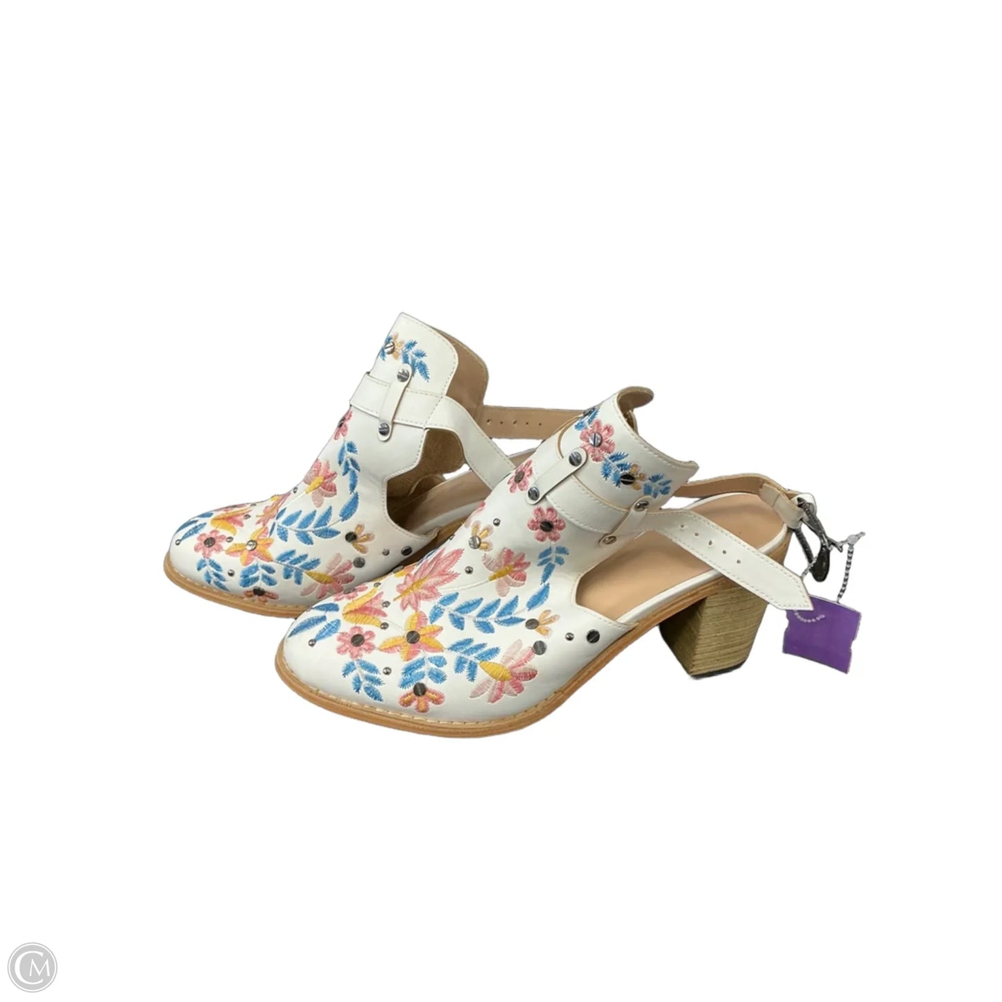 Boots Ankle Heels By Clothes Mentor In Floral Print, Size: 11