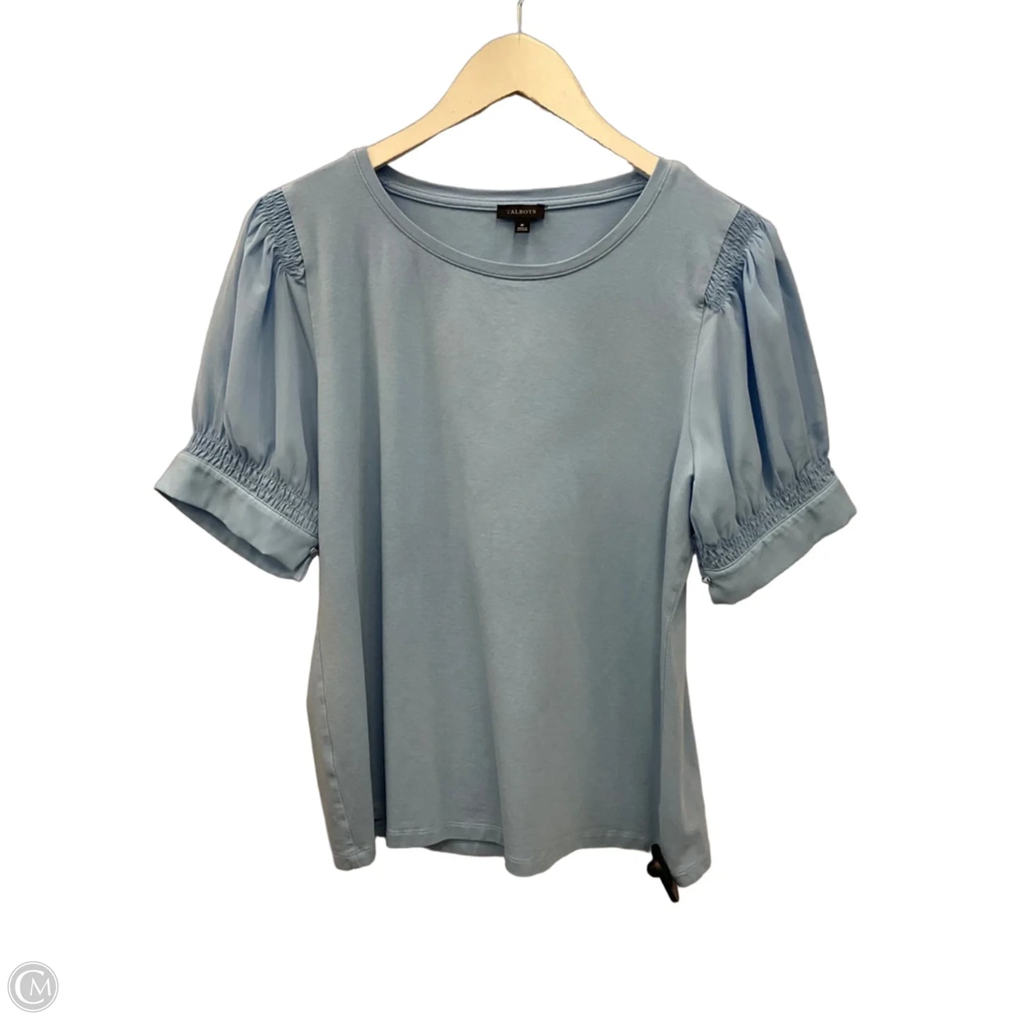 Top Short Sleeve By Talbots In Blue, Size: M