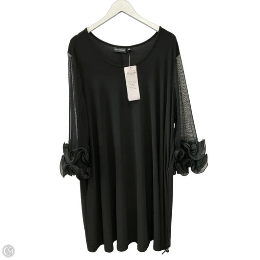Dress Party Short By Nina Leonard In Black, Size: 3x