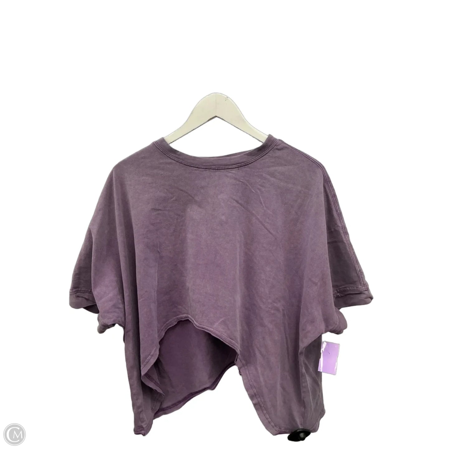 Top Short Sleeve By Shein In Purple, Size: Xs