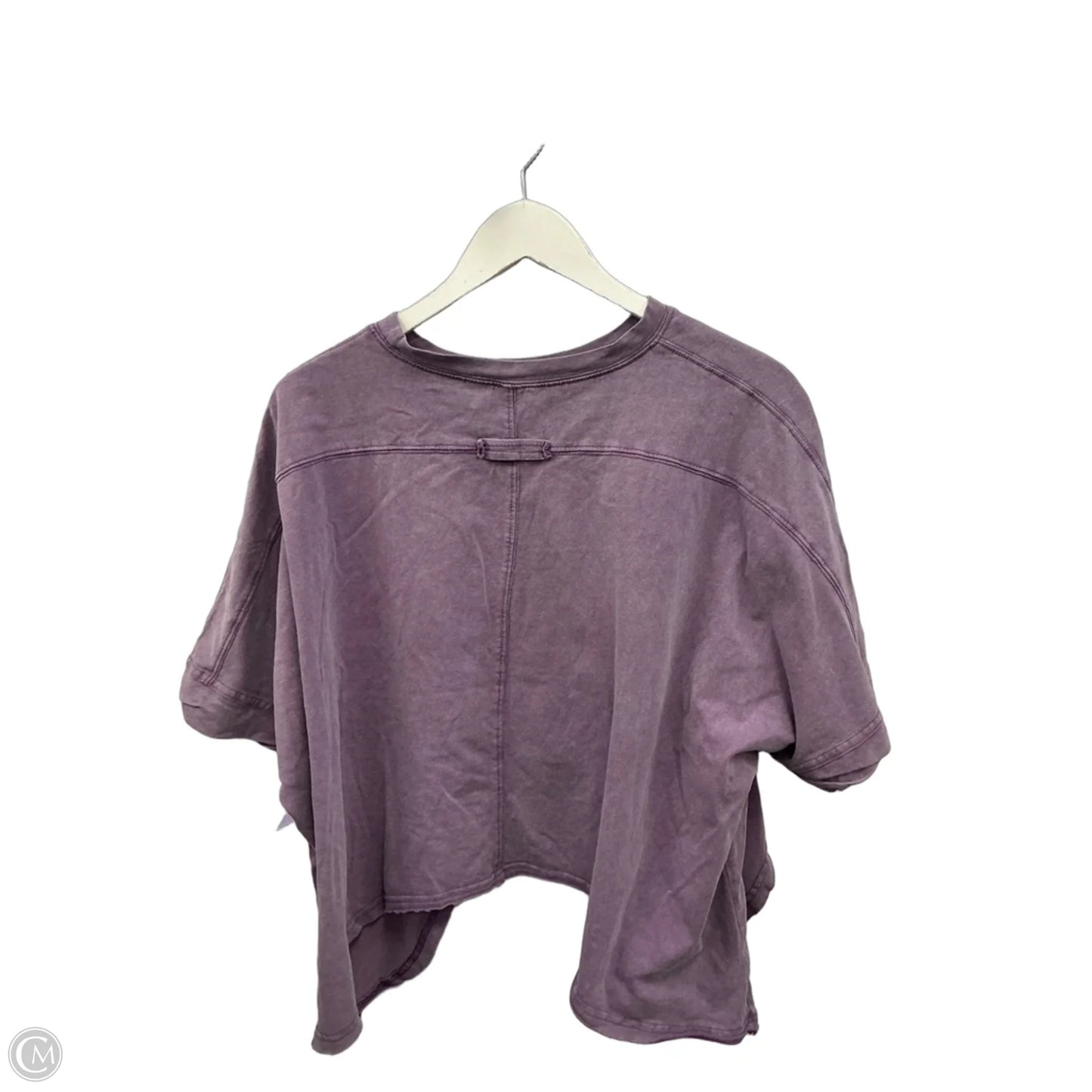 Top Short Sleeve By Shein In Purple, Size: Xs