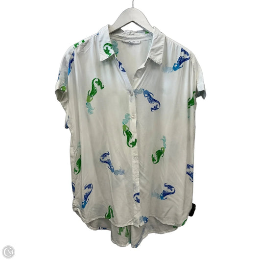 Top Short Sleeve By Jane And Delancey In White, Size: L