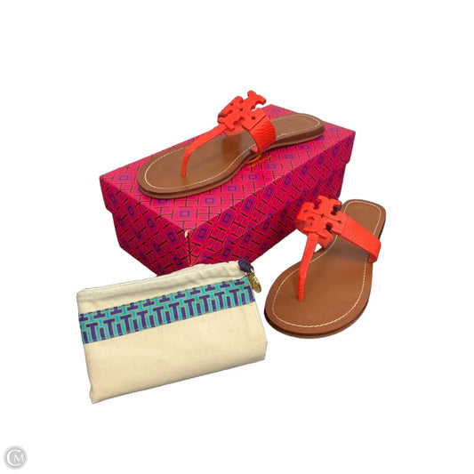 Sandals Designer By Tory Burch In Orange, Size: 10