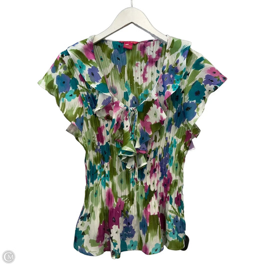 Skirt Set 2pc By Sunny Leigh In Green & Purple, Size: Xl