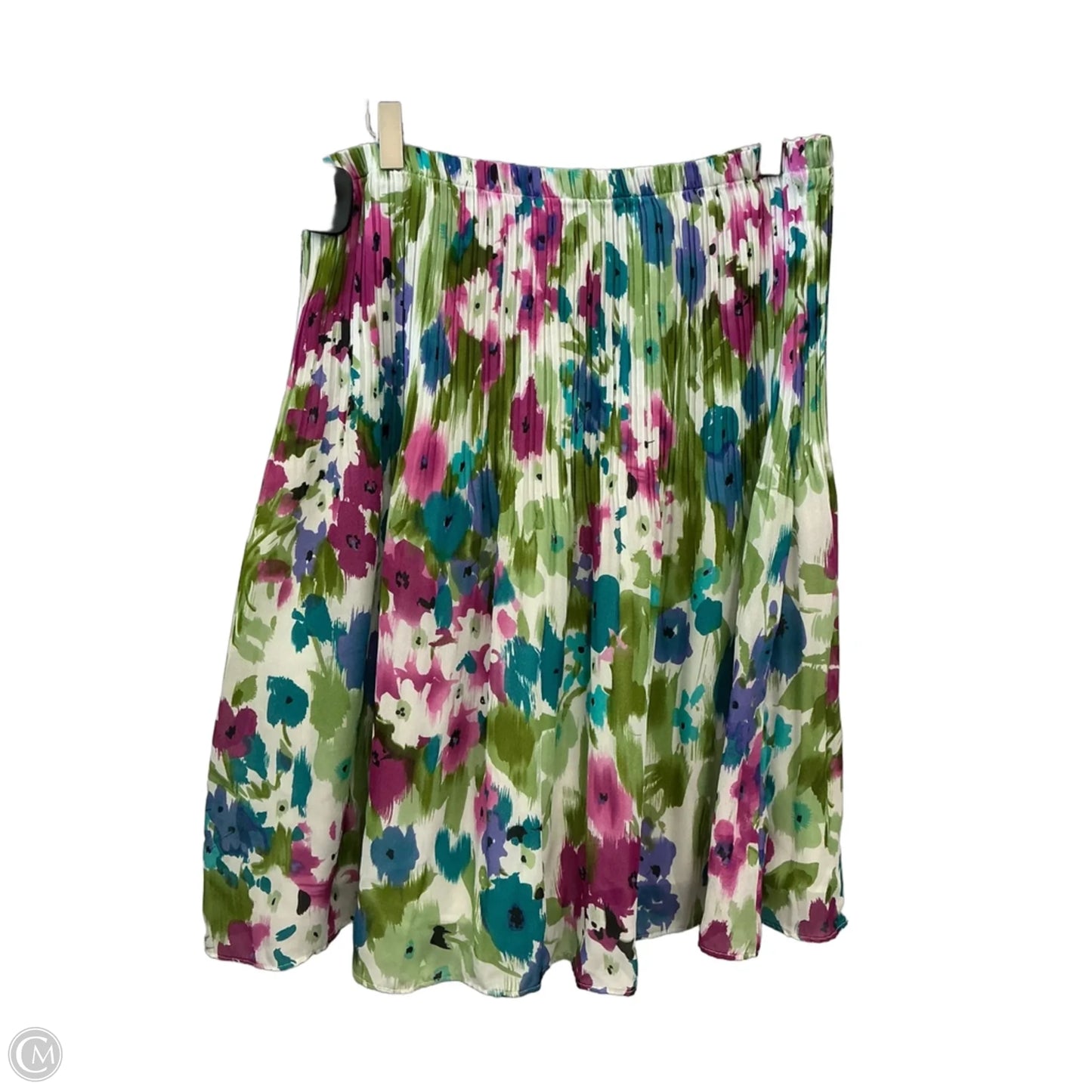 Skirt Set 2pc By Sunny Leigh In Green & Purple, Size: Xl
