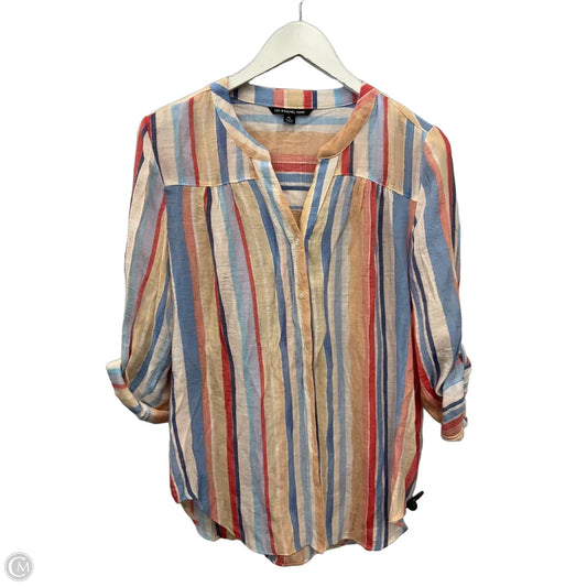 Top 3/4 Sleeve By Zac And Rachel In Orange, Size: L