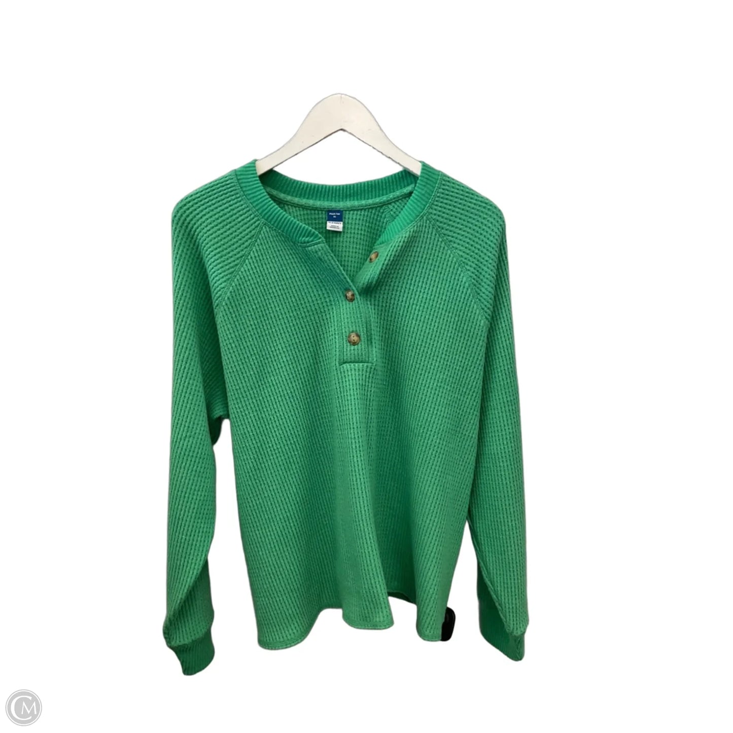Top Long Sleeve By Old Navy In Green, Size: Xl