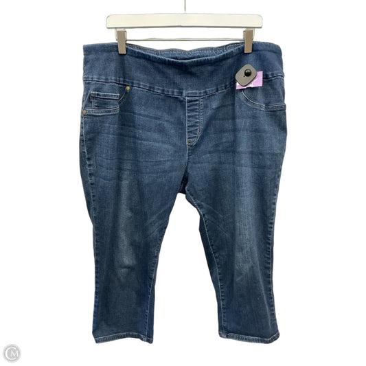 Capris By Lee In Blue Denim, Size: 20
