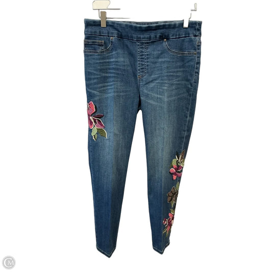 Jeans Jeggings By Chicos In Blue Denim, Size: 8