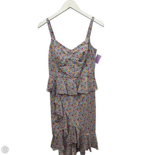 Dress Casual Midi By J. Crew In Floral Print, Size: S
