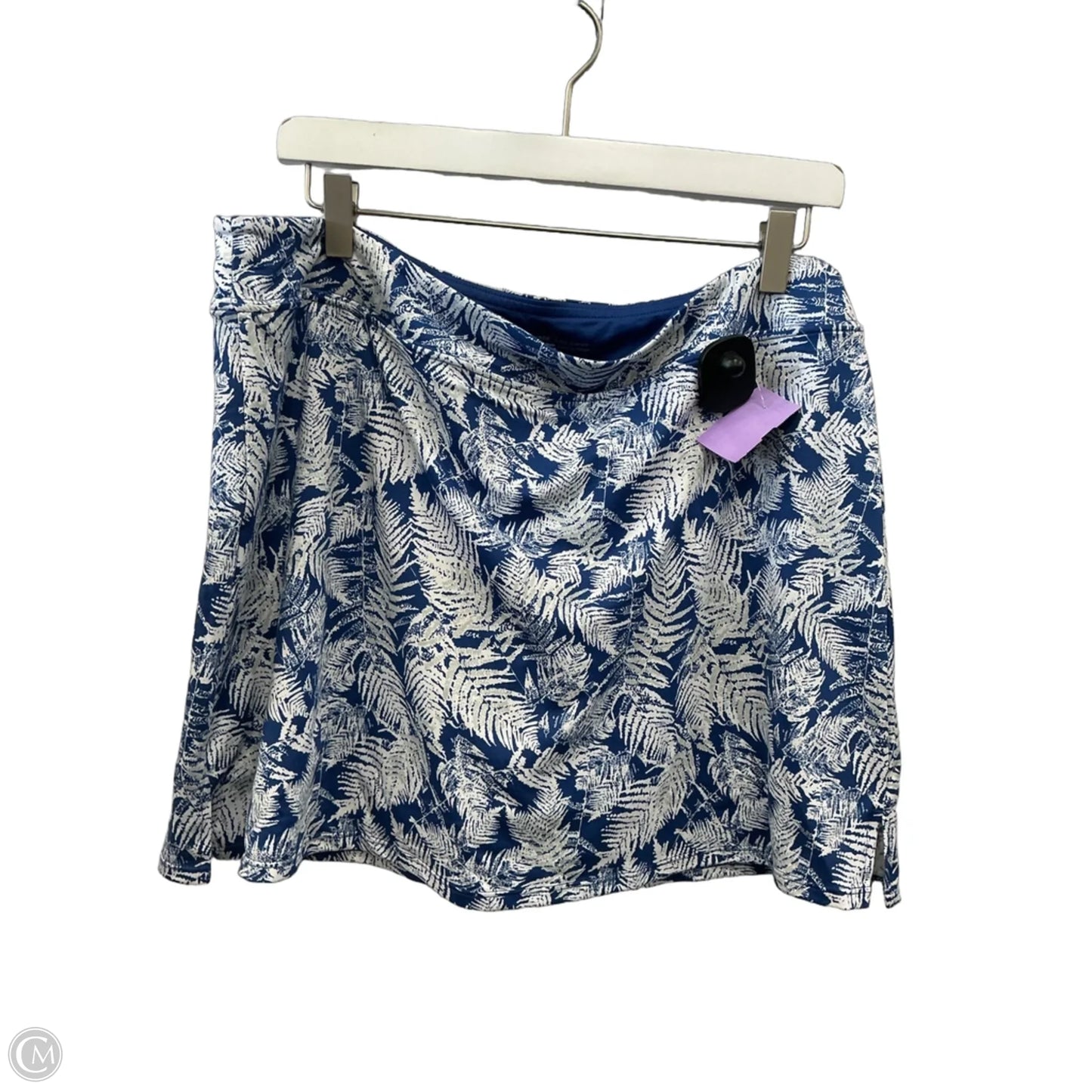 Athletic Skort By Tranquility In Blue, Size: Xl