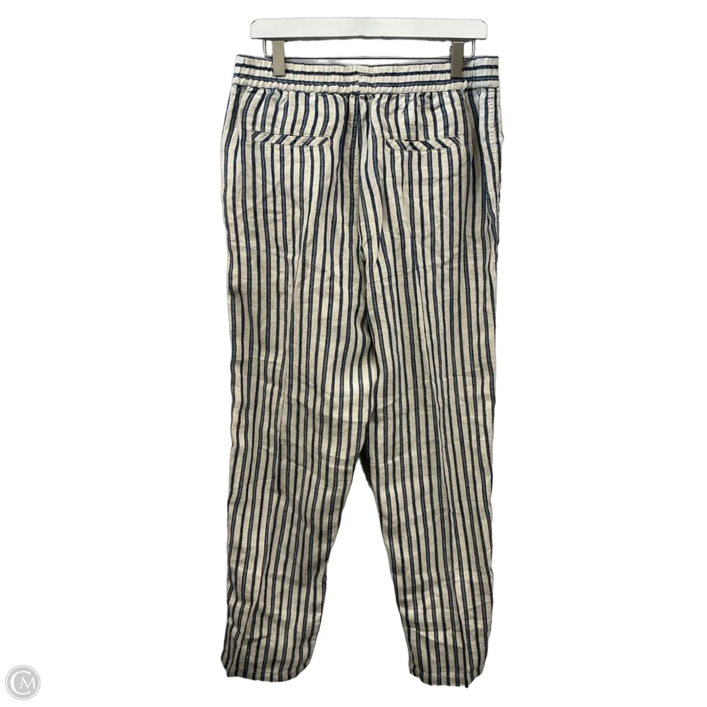 Pants Linen By Tahari In Striped Pattern, Size: L