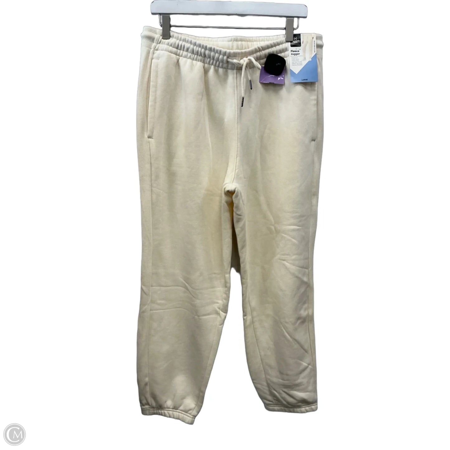 Pants Lounge By Members Mark In Cream, Size: L