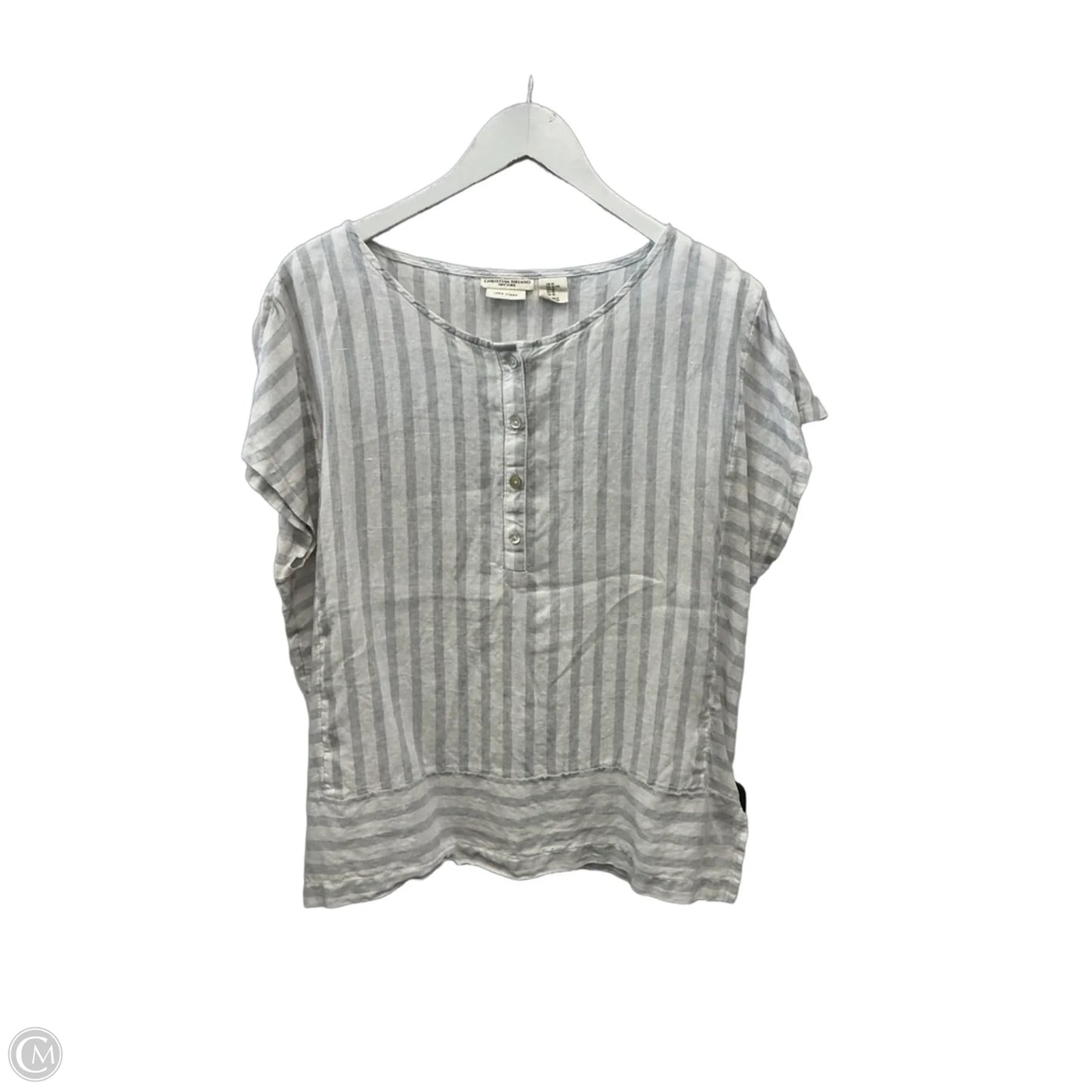 Top Short Sleeve By Christian Siriano In White, Size: Xl