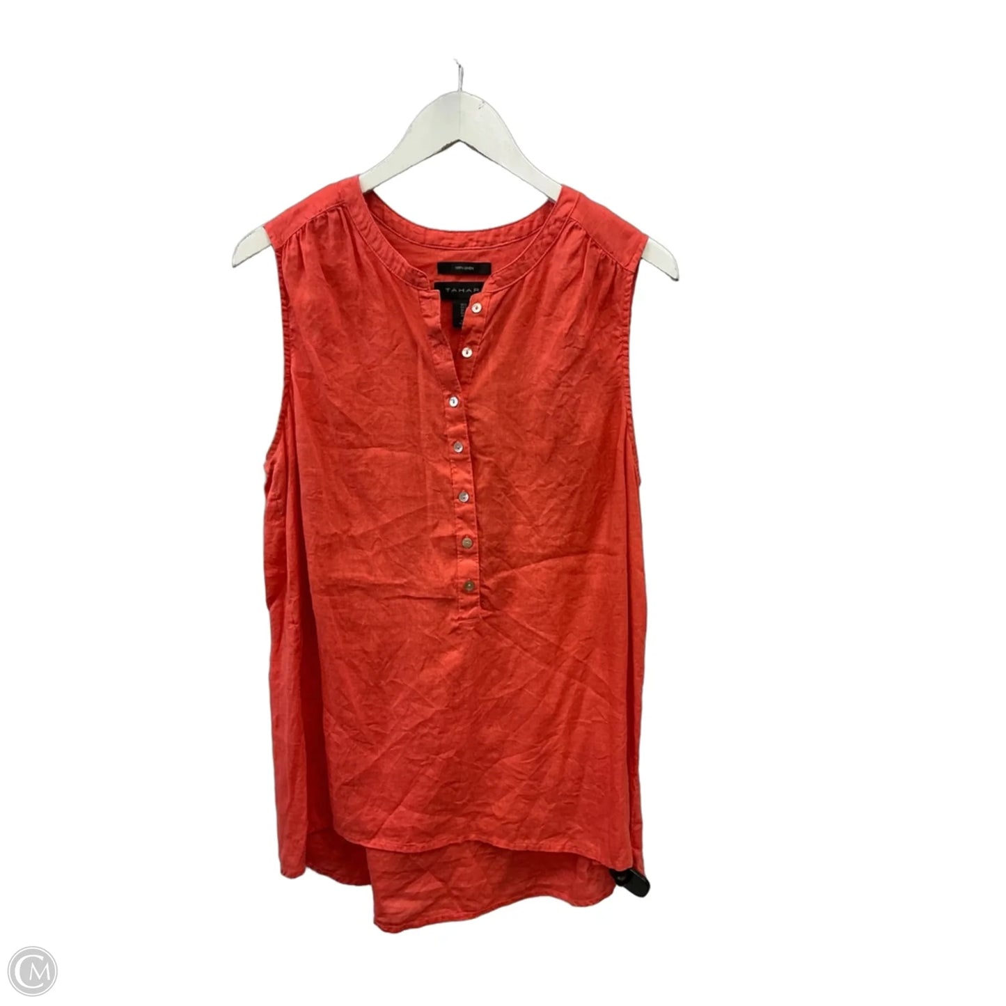 Tunic Sleeveless By Tahari In Orange, Size: L
