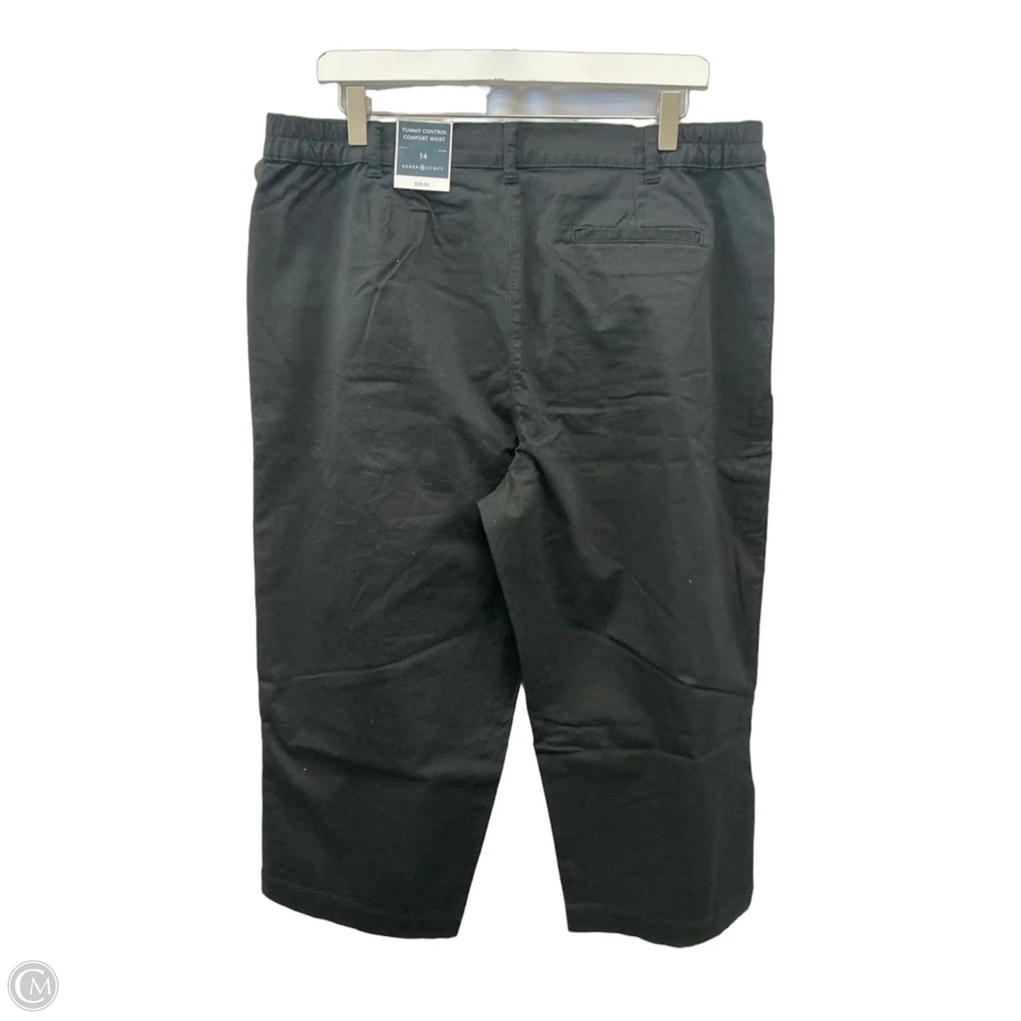 Capris By Karen Scott In Black, Size: 14