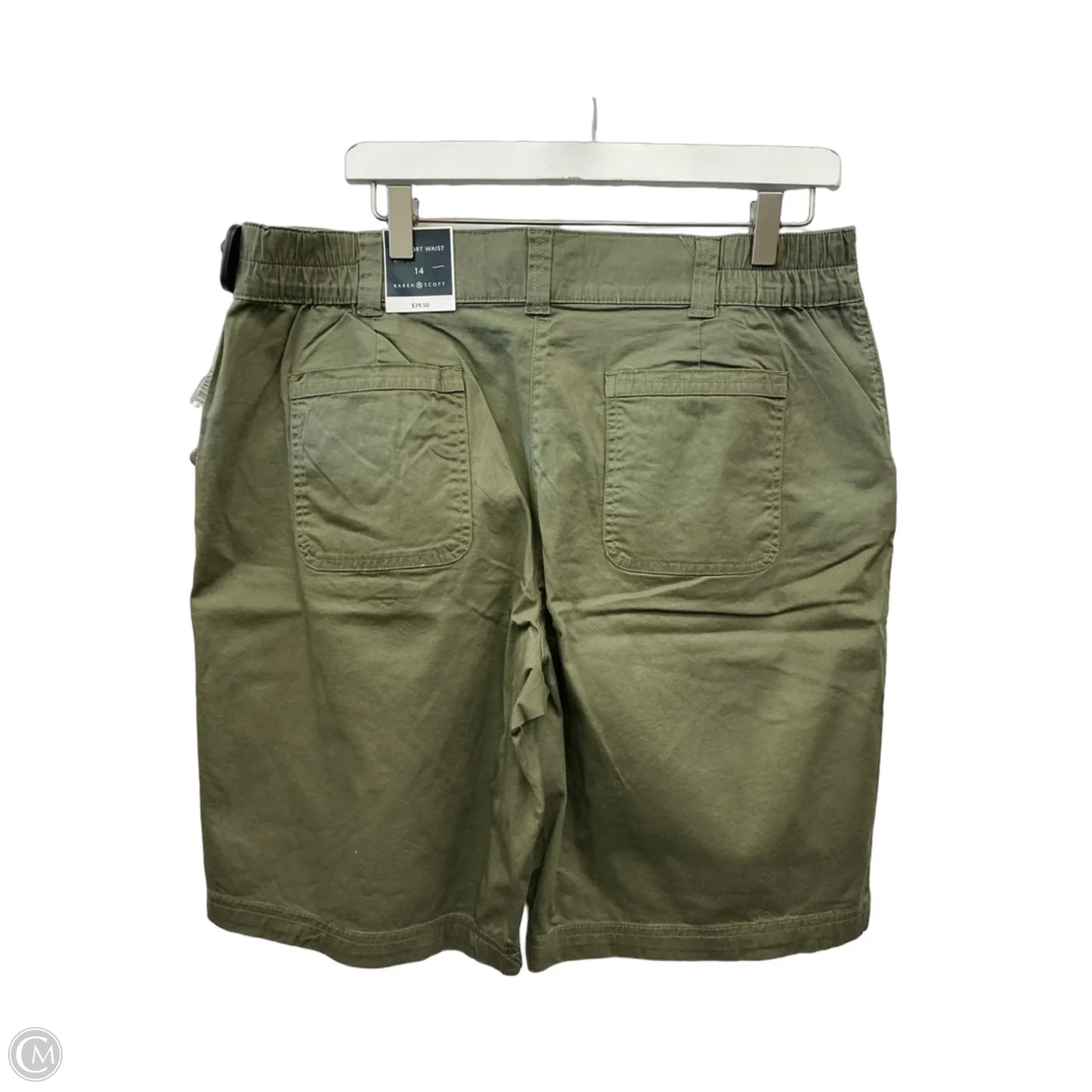 Shorts By Karen Scott In Green, Size: 14