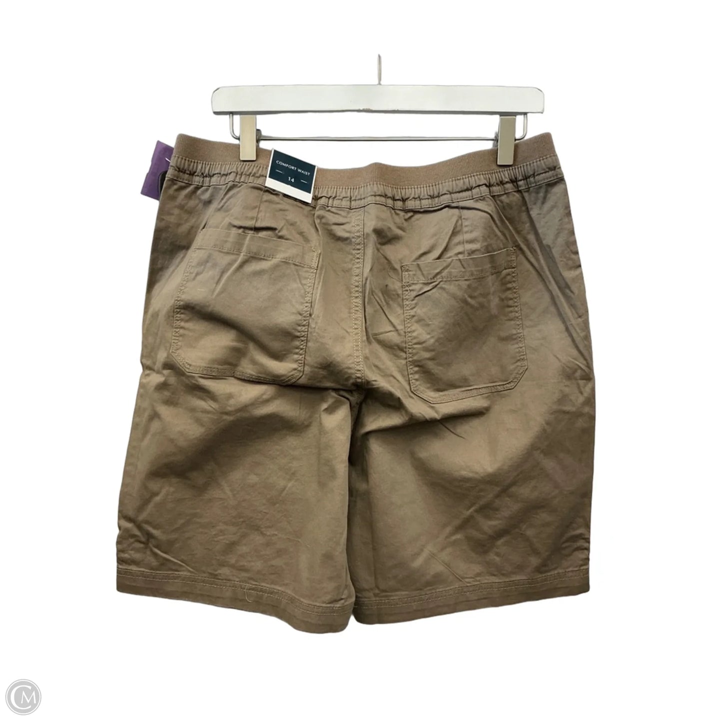 Shorts By Karen Scott In Brown, Size: 14