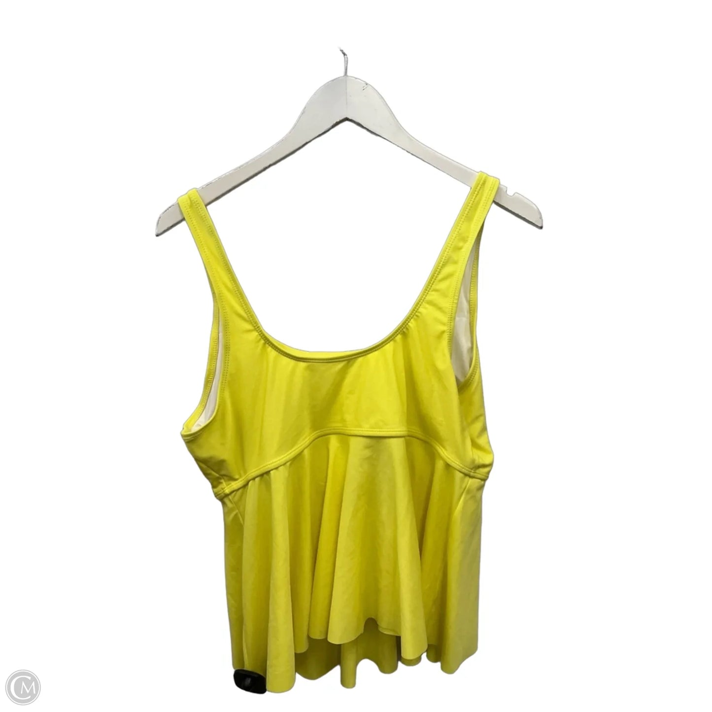 Athletic Tank Top By Shein In Yellow, Size: 2x