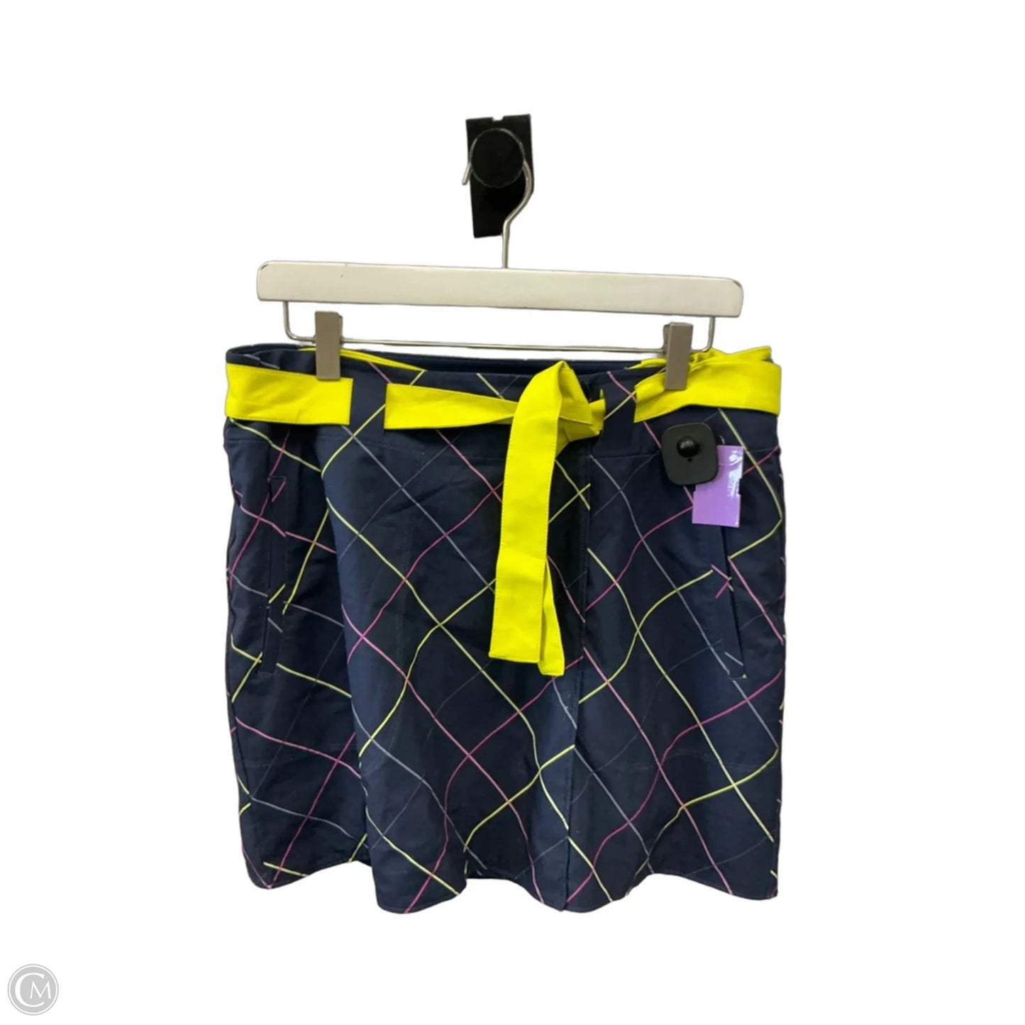 Athletic Shorts 2pc By Nike Apparel In Blue & Yellow, Size: M