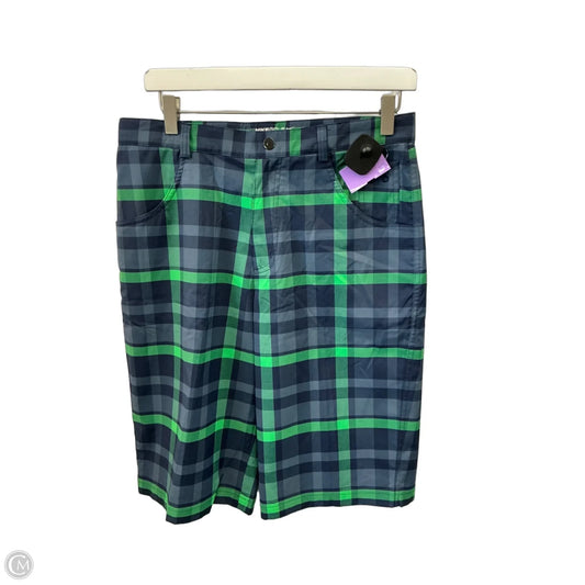 Athletic Shorts By Nike Apparel In Blue & Green, Size: Xl