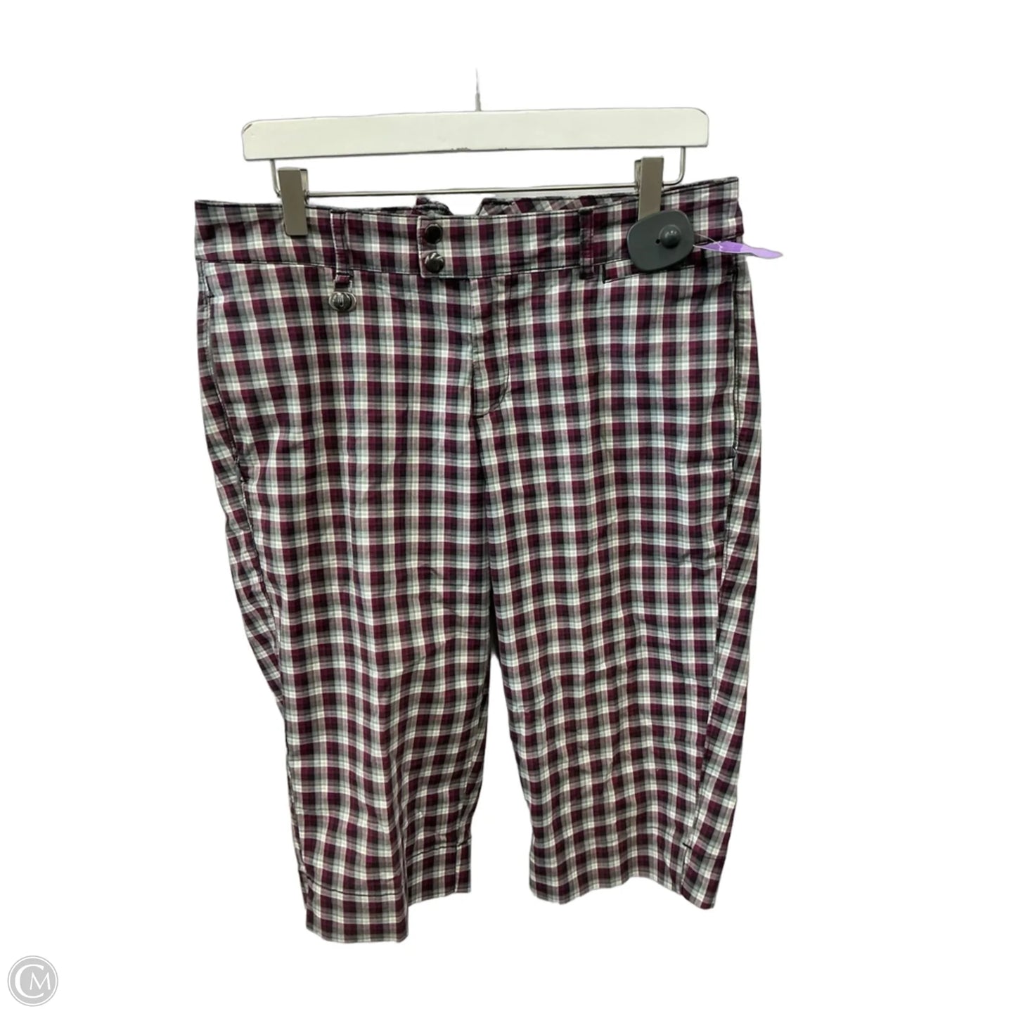 Athletic Capris By Dockers In Purple, Size: S