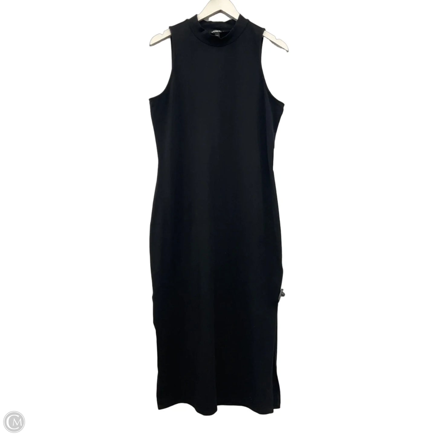 Dress Casual Maxi By Express In Black, Size: L