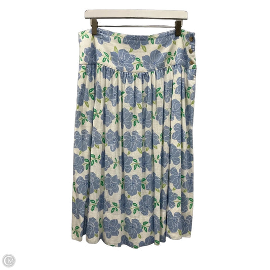 Skirt Midi By Draper James In Blue & Green, Size: 12