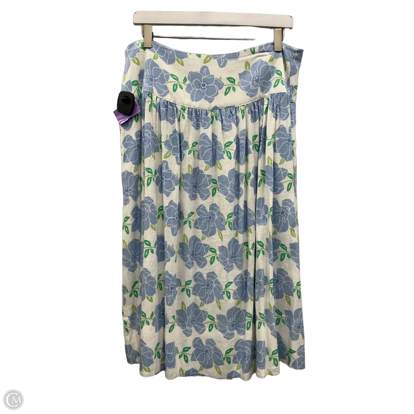 Skirt Midi By Draper James In Blue & Green, Size: 12