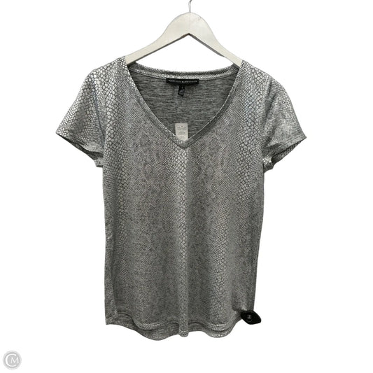 Top Short Sleeve By White House Black Market In Snakeskin Print, Size: S