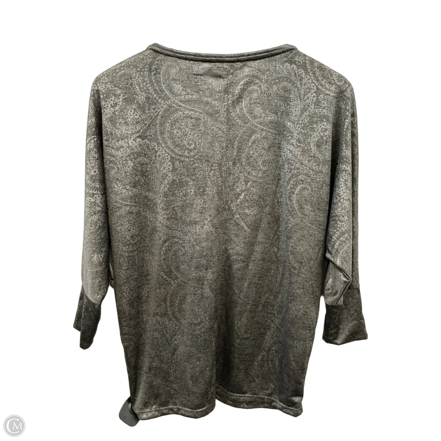 Top 3/4 Sleeve By White House Black Market In Grey, Size: Xs