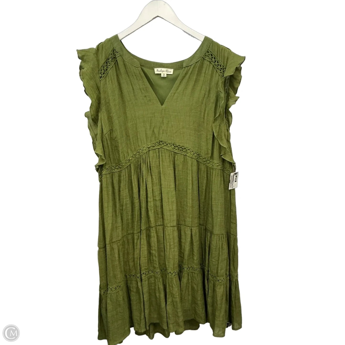 Dress Casual Short By Indigo Rose In Green, Size: 3x