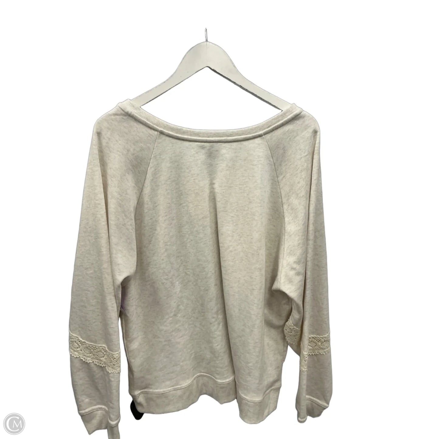 Sweater By Cato In Cream, Size: 22