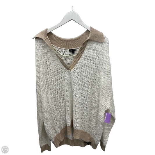 Sweatshirt Collar By Torrid In Cream, Size: 3x