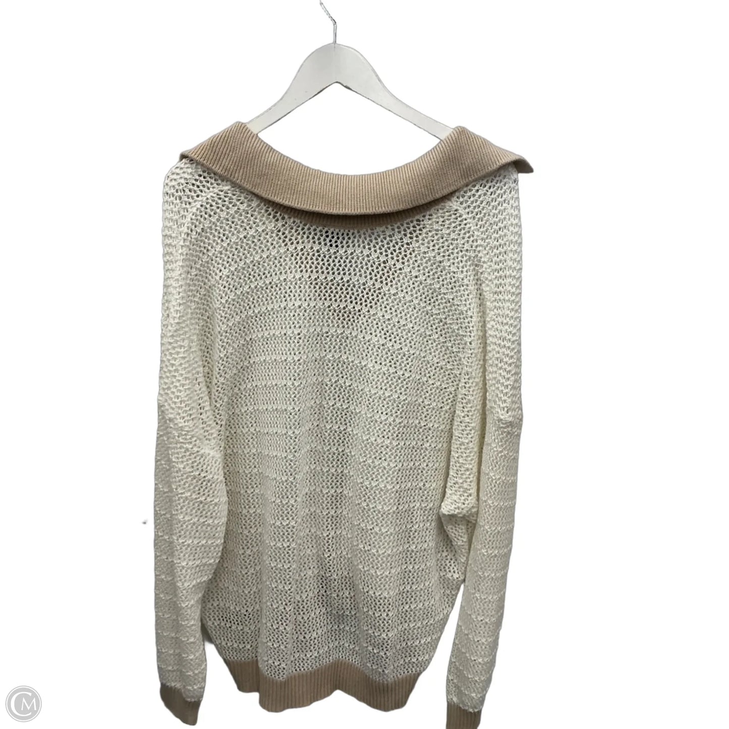 Sweatshirt Collar By Torrid In Cream, Size: 3x