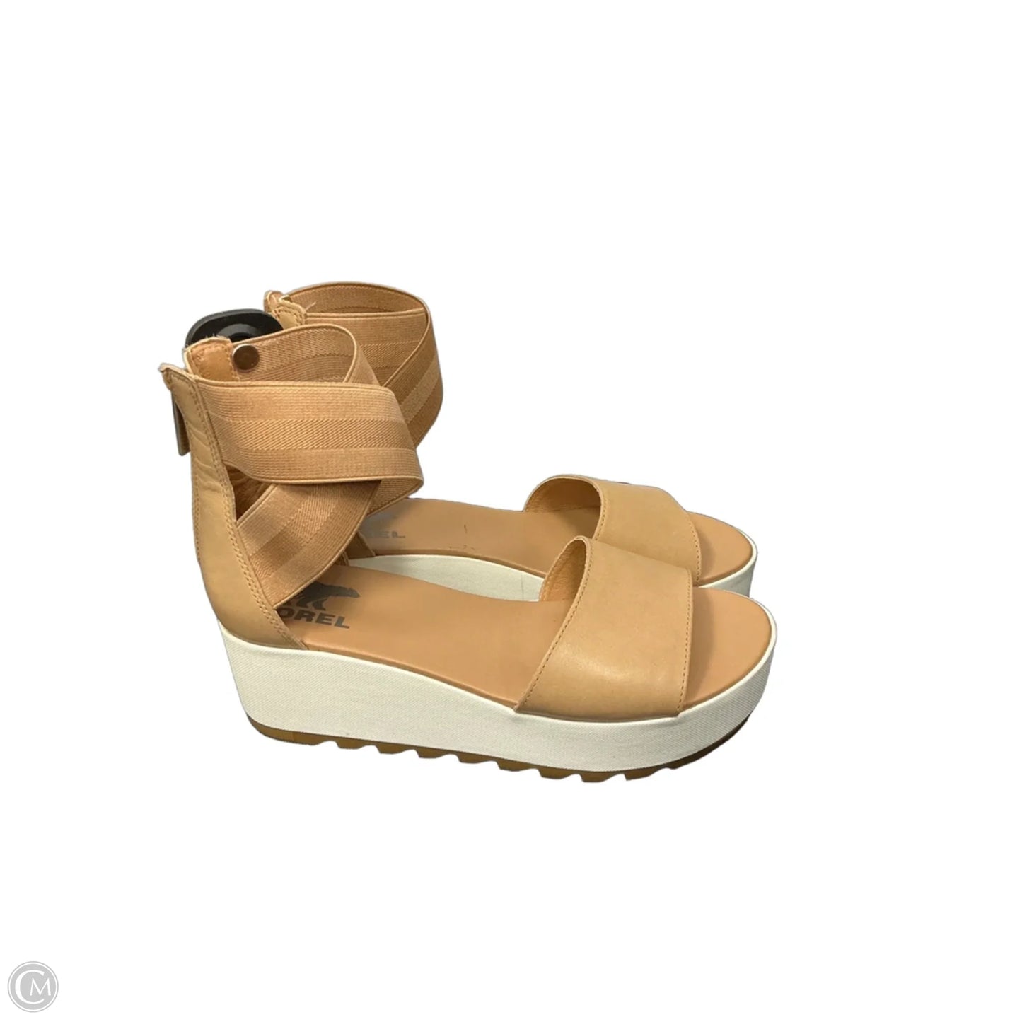 Sandals Heels Platform By Sorel In Tan, Size: 8