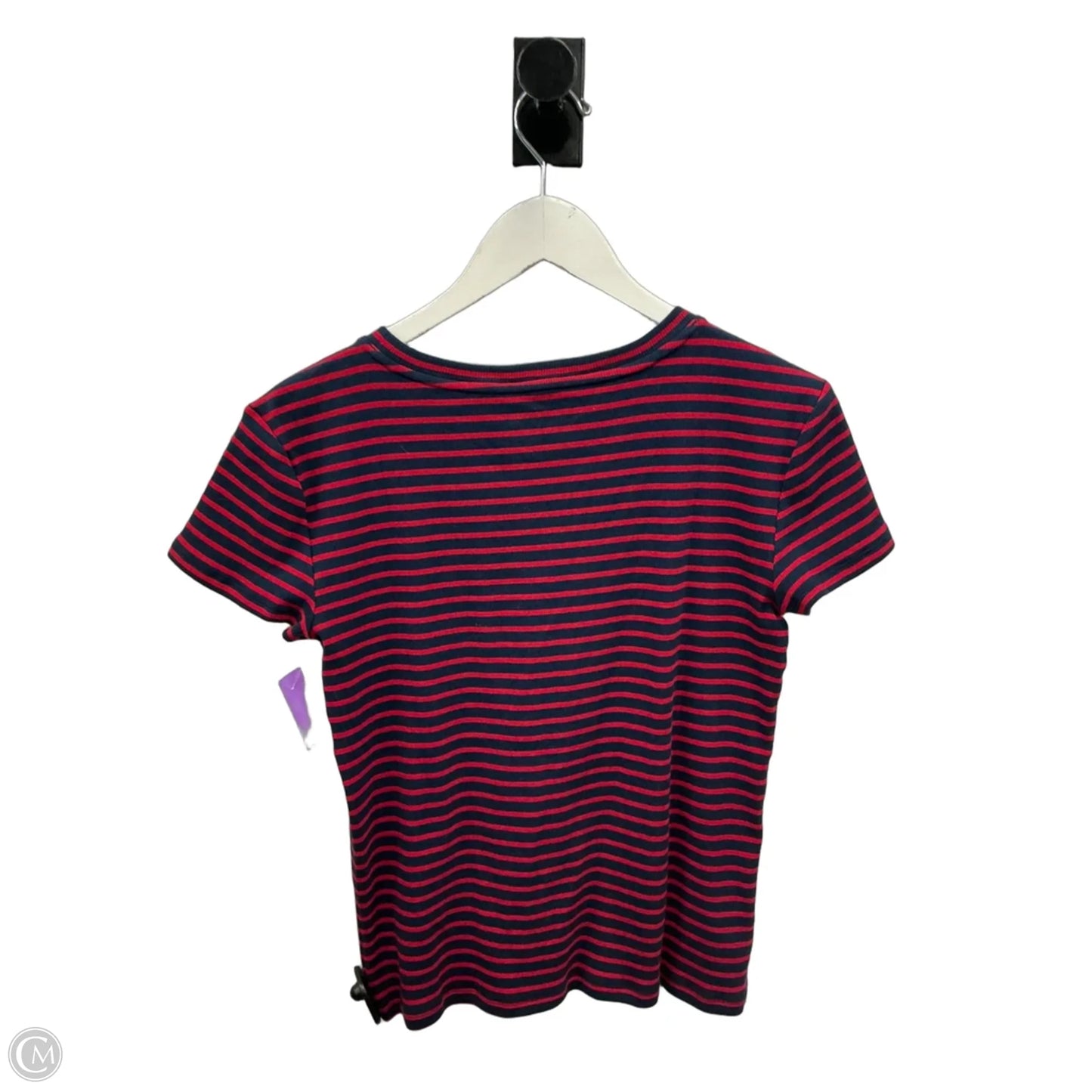 Top Short Sleeve By Loft In Red, Size: M