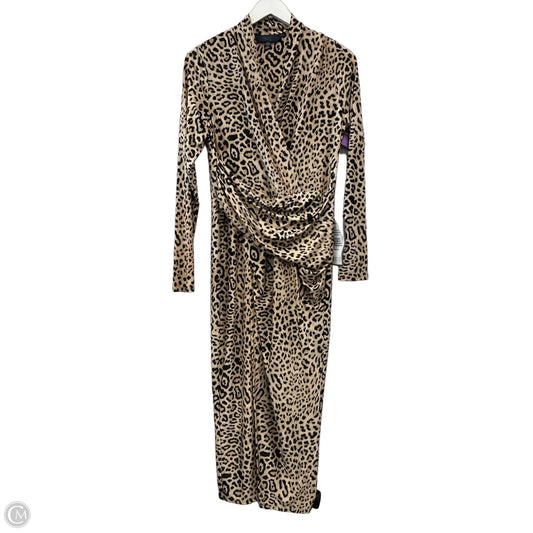 Dress Casual Midi By Rachel Roy In Animal Print, Size: L