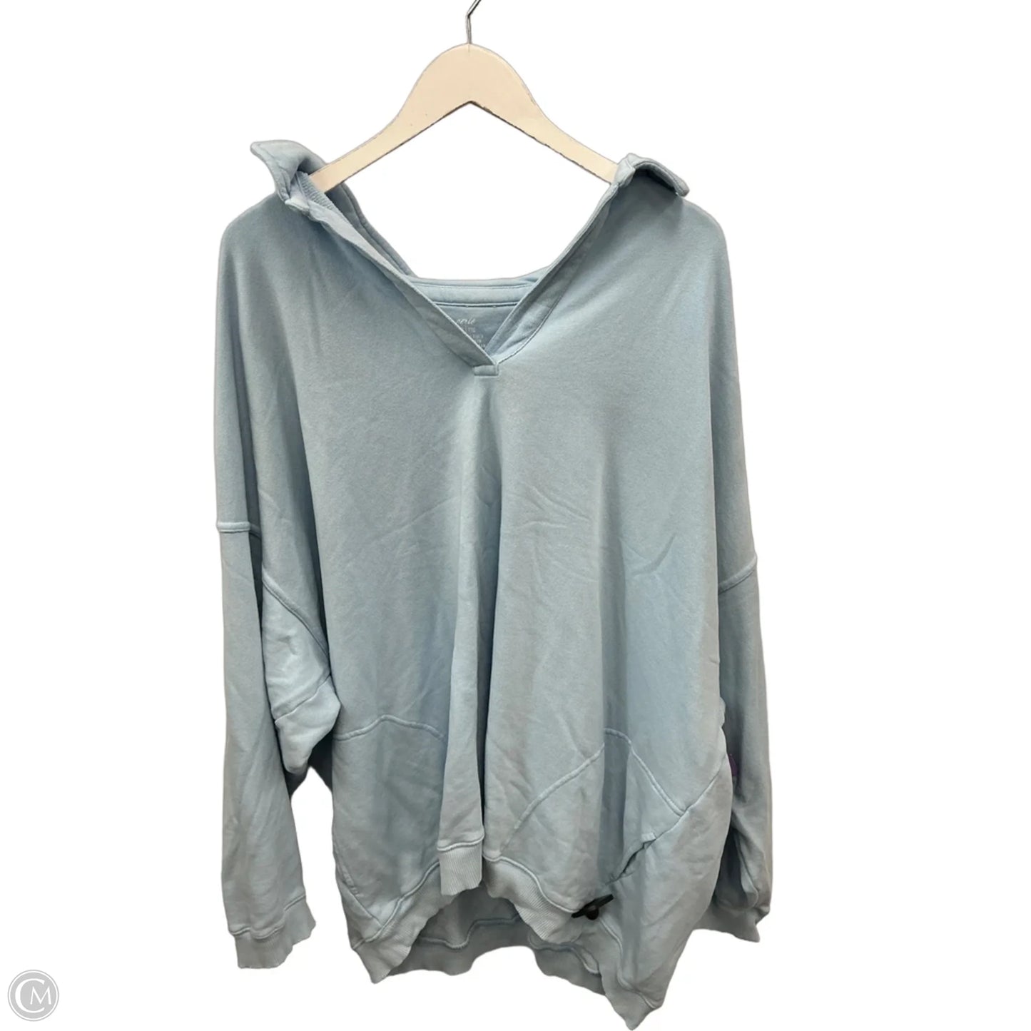 Sweatshirt Collar By Aerie In Blue, Size: Xxl