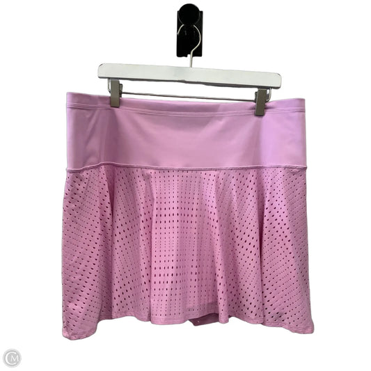 Athletic Shorts By Athleta In Purple, Size: 2x