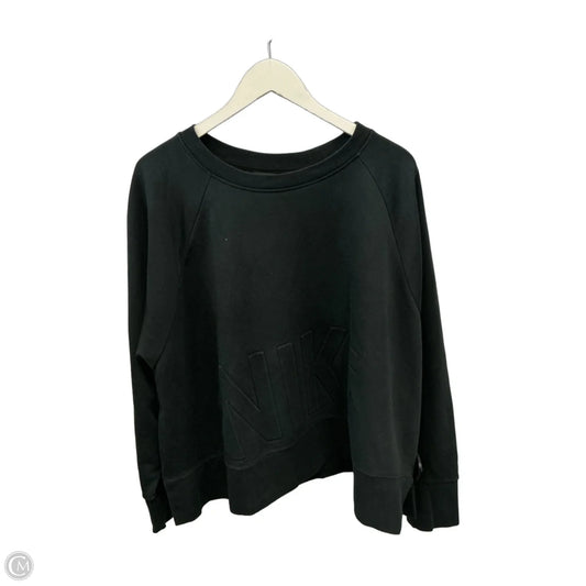 Athletic Sweatshirt Crewneck By Nike Apparel In Black, Size: 3x