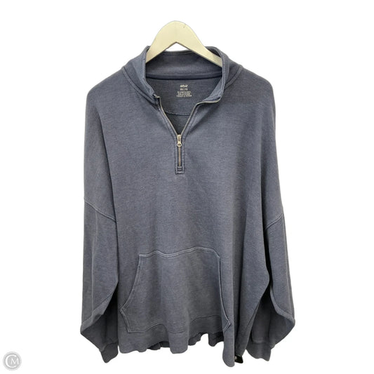 Sweatshirt Collar By Aerie In Blue, Size: Xxl